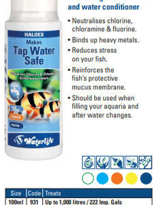 HALOEX 100ml, vedenvaihtoihin
