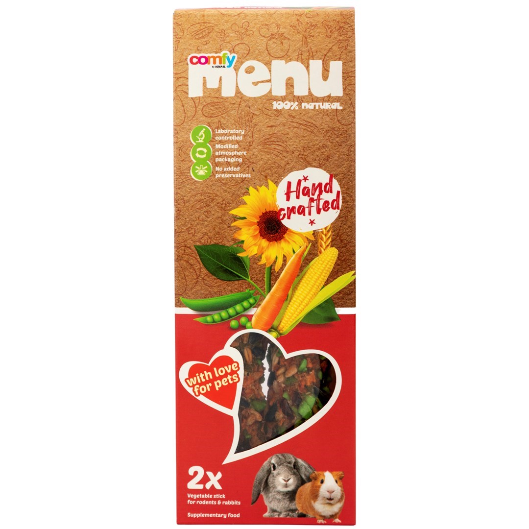 COMFY MENU ROD.&RAB. STICKS VEG 90G - Image 2
