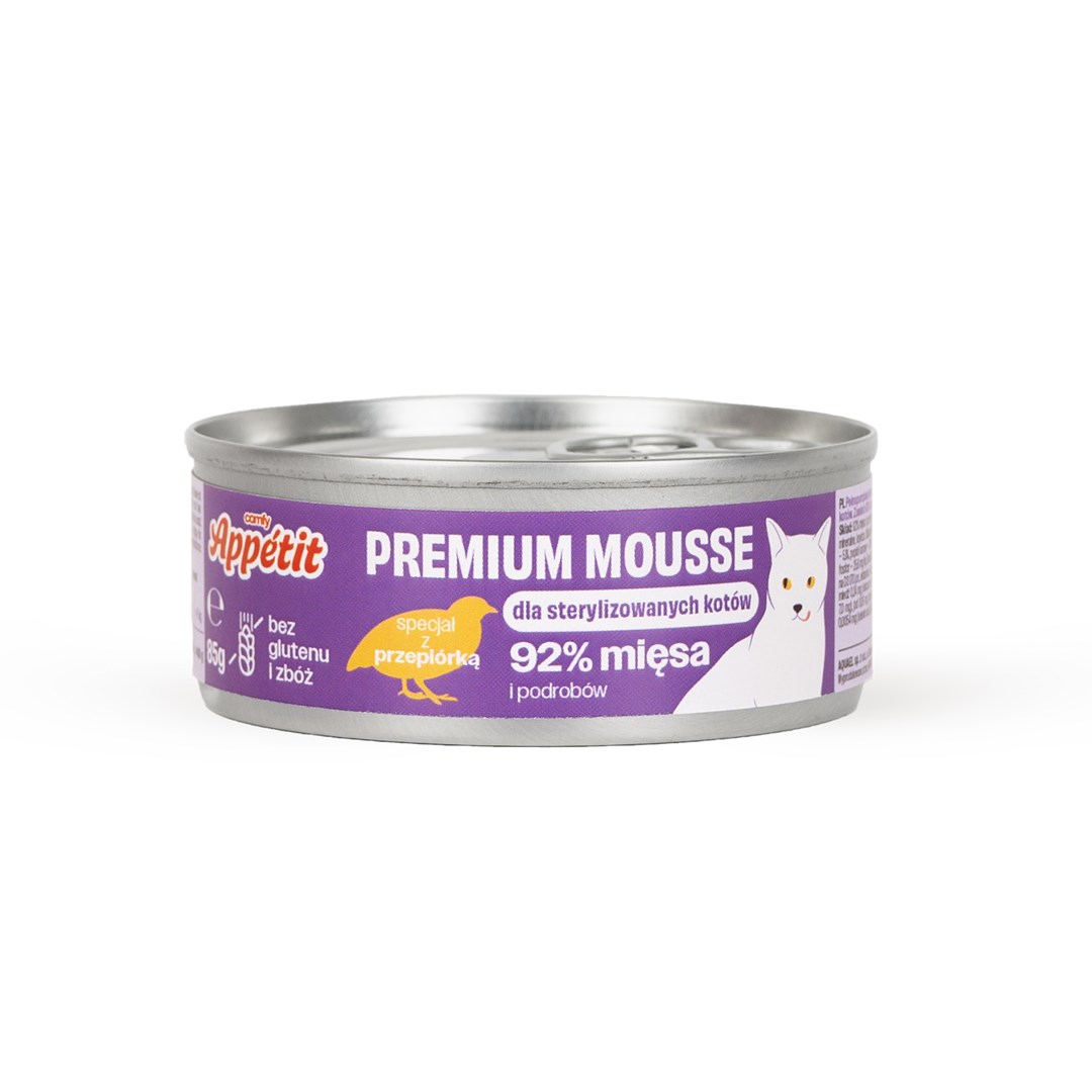 COMFY APPETIT CAT STERILIZED QUAIL 85G