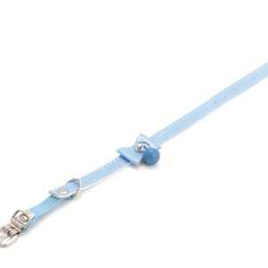 HAP COLLAR VIVIAN BOW 30CM BLUE X