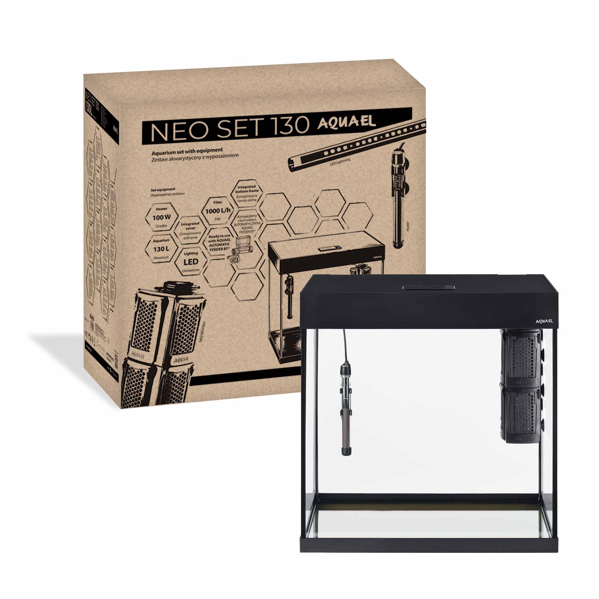 AQUARIUM SET NEO SET 130 BLACK - Image 2