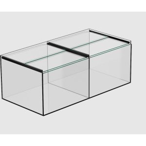 2-CHAMBER SHOP AQUARIUM BLUE (100X50)