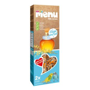 COMFY MENU BUDGERIGAR STICKS-HONEY 90G