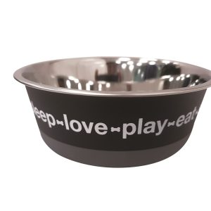 HAP METAL BOWL TEXT 1620 ML X