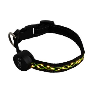 HAP COLLAR PARTY LED BLACK M X